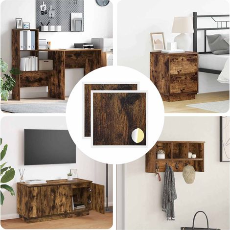 Selbstklebende Schraubenabdeckung 2 pcs Geräucherte Eiche