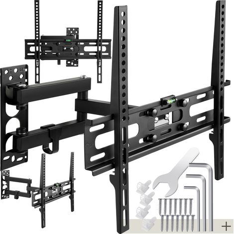 Support mural TV 26"- 75" orientable et inclinable, VESA max.: 400x400, max. 50kg - noir (1/10)