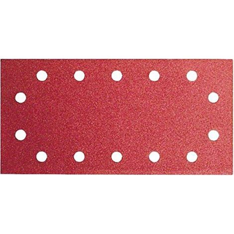 BOSCH - 10 FOGLI LEVIGATRICE ORBITALE 115x280 G60/120/180 14 FORI STAFFA (1/3)