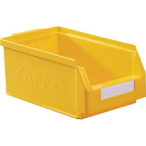 Contenitore di stoccaggio trasparente L350xP200xH150mm PE giallo