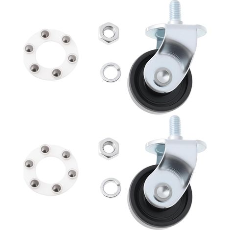 Lot de 2 Roulettes de Rechange pour Cric Hydraulique 2 Tonnes pour Garage 7 X 4 Cm (1/5)