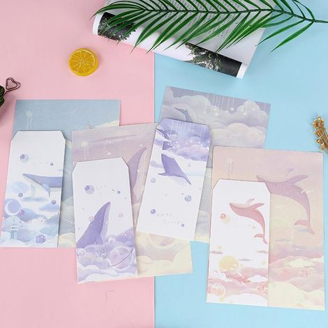 Enveloppes créatives style chinois antique, lot de 18 pièces (modèles variés), format B5, papeterie exquise et fraîche avec motifs cartoon, petites enveloppes rétro (sans fournitures supplémentaires) (1/5)