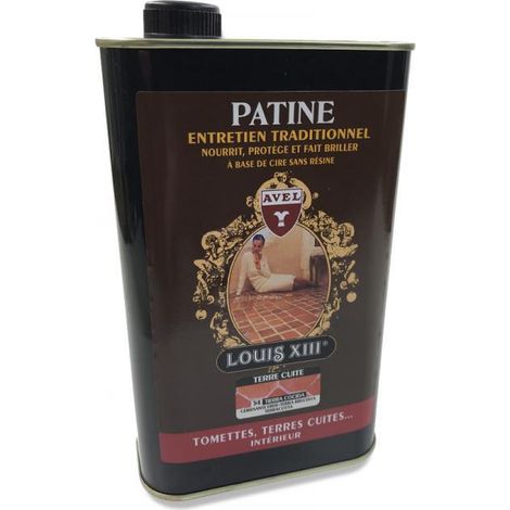 Cire Patine Tomettes LOUIS XIII, 1 litre INCOLORE (1/4)