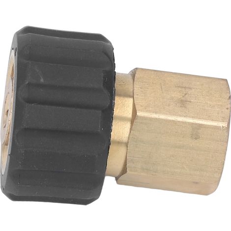 Raccord Pistolet Flexible pour Nettoyeur Haute Pression 5000PSI Pièce Détachée Adaptateur Femelle G3/8 vers Femelle M22 14mm