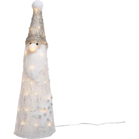 LED Acryl Santa aussen 27x27x78cm-80L,warmweiß
