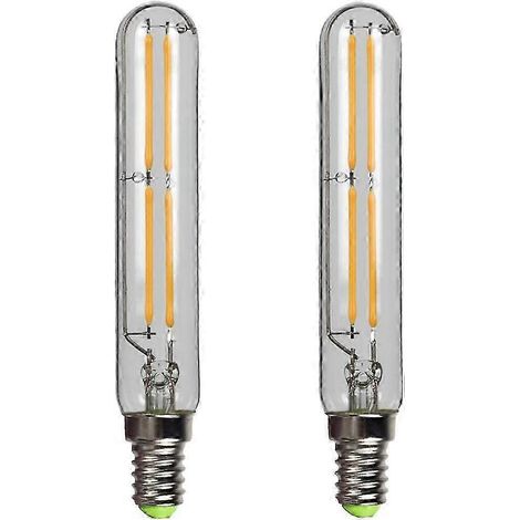 Lot de 2 ampoules LED à filament T20 4W, culot E14 Edison, blanc chaud 2700K, p202411261373 (1/4)