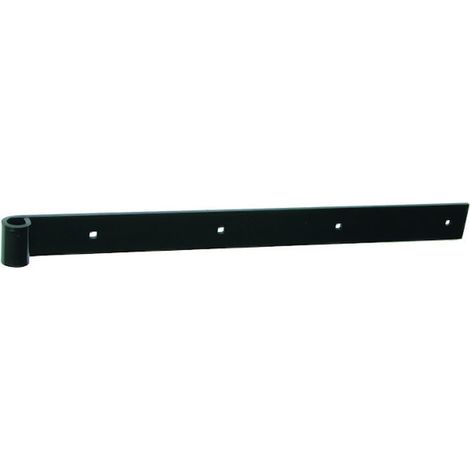 Penture droite bout droit percée cataphorèse - Longueur de penture 1000 mm - 50 x 6 mm - Diamètre du nœud 16 mm - TORBEL INDUSTRIE