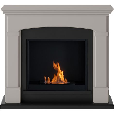 TAGU Cheminée bioéthanol - FreeFlame HELMI - flamme réelle sans conduit - beige (1/5)