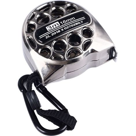 Mètre ruban rétractable en acier inoxydable, échelle double face pour le travail du bois, l'industrie, l'agriculture et l'usage domestique série en basalte creux (1/5)