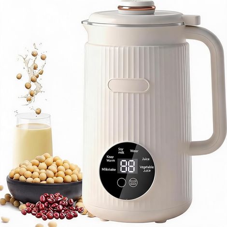 8 in 1 Nut Milk Machine, 1200ml, Vegetable Milk Machine and Soy Milk Machine with Timer, Keep Warm and Self Cleaning Function, Oat Milk Machine for Almond Milk