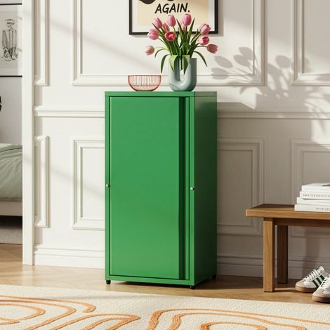 Armadio a Colonna Burlöv in Metallo Mobile per Archivio 88 x 40 x 35 cm Verde Mela [en.casa]