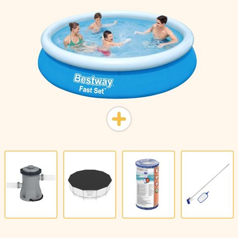 Bestway Bestway Fast Set Ronde - 366x76 cm - 5-pièces S304 (1/5)