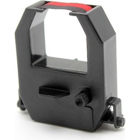 Un ruban de remplacement TR-810, noir/rouge, compatible avec AMANO EX3000, EX5000, EX3500, 6000, 9000, PIX-10, PIX21 et 3000. (1/5)