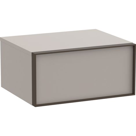 Meuble auxiliaire "INSPIRA" 600 - 1 tiroir - Gris Mat - Roca (1/2)