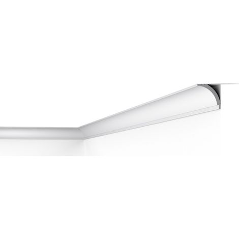 WT16 WALLSTYL Moulure de plafond Polystyrène HD Noël & Marquet 45 x 45 x 2000 - 1 pièce (1/3)