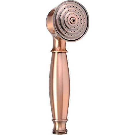 Retro-Handbrausekopf aus Kupfer, rot-bronze (1/5)
