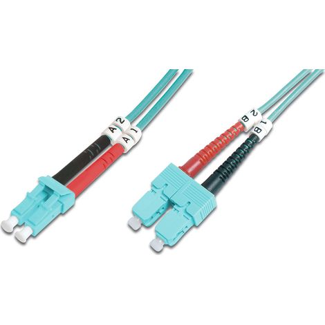 Digitus  Cavo patch  Fibra ottica  Maschio  SC multimodale  Maschio  LC multimodale  Blu  2 m (1/5)
