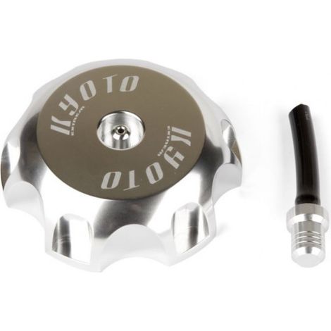 Bouchon de réservoir Kyoto aluminium poli pour moto Kawasaki 65