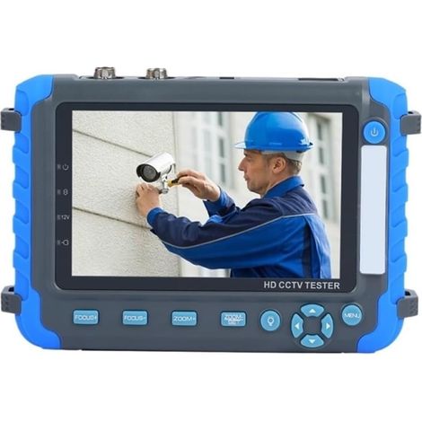 Testeur de vidéosurveillance prenant en charge la caméra IP Testeur De Vidéosurveillance Professionnel 8MP AHD TVI CVI CVBS, Caméra De Sécurité HD, Testeur Coaxial Avec Contrôleur PTZ, Test De Câble U (1/5)