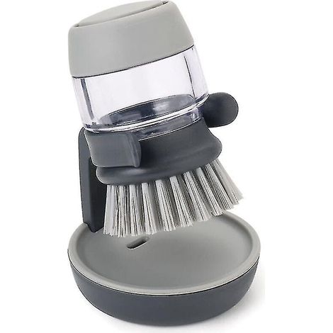 Brosse avec réservoir de détergent - Grise