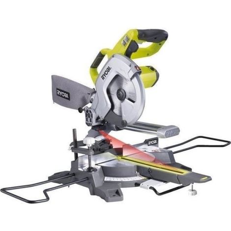 RYOBI - Scie a coupe d'onglets radiale 1 500 W - lame 216 mm 48 dents - capacité 70 x 270 mm a 90°- laser et LED - 15 kg - EMS (1/4)