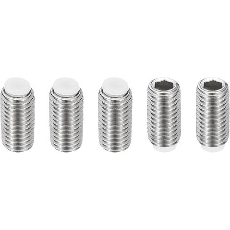 M10x20mm Vis Sans Tête Nylon, 5Pcs en Acier Inoxydable 304 Boulon Tête Hexagonale Métrique Six Pans Creux, Antidérapant, Entraînement Hexagonal Interne (1/5)