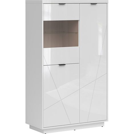 Vitrine 3 portes Sven Blanc (1/5)