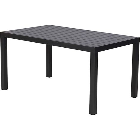 Tisch 150 x 90 cm Platte aus Alu