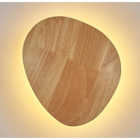 Applique Murale Intérieure LED Applique en Bois Up and Down Lampe Éclairage Mural pour Salon Chambre Couloir Escalier Chaud Blanc Lampe Murale (1/4)