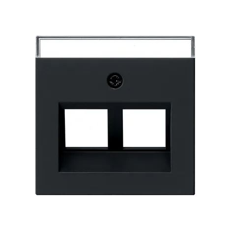 Gira Abd. 30° + BSF p. anillo soporte MJ 2f System 55 Negro m [2640005], 2640 005