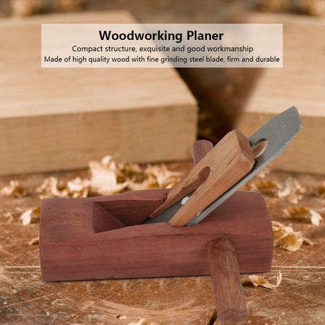 Rabot plat en bois 180 mm charpentier rainurage ébarbage menuiserie outil à main (1/5)