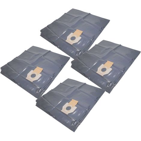 vhbw 20x bolsa reemplaza Nilfisk 302000804 para aspiradora - 33,5 cm x 19,6 cm gris