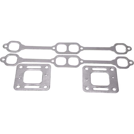 Guarnizione collettore di scarico Jeffergarden 5735 in grafite, ricambio per motori Mercruiser 5.0 e 5.7 (metà 1980-2002). (1/4)