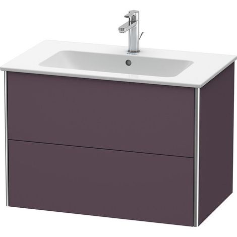Meuble sous-vasque XSQUARE 560x810x478mm Satin aubergine