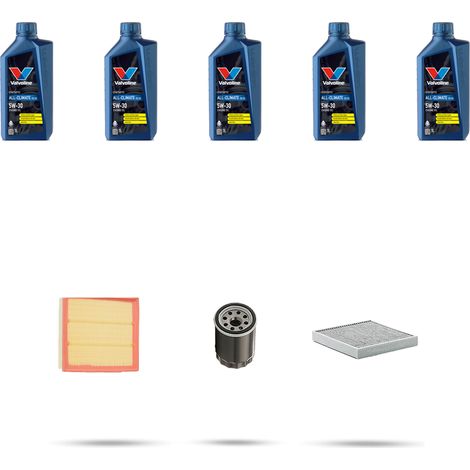 Kit tagliando 3 FILTRI e 5L OLIO compatibile con Renault Laguna II 3.0 v6 152kw dal 2001 (1/5)