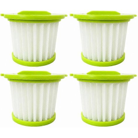 Un lot de 4 filtres HEPA compatibles avec les aspirateurs Ryobi ONE+ 18V, modèles PCL705K, PCL705B et A32F05N, pour une utilisation interchangeable. (1/5)