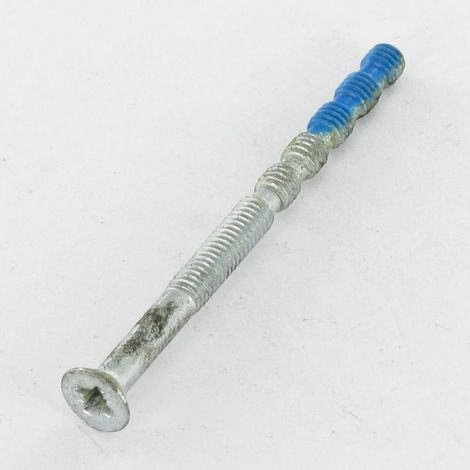 Vis métaux Tête fraisée Pozi N°2 M4X55 Filetée sur 25 SEC Acier zingué Frein filet 15MMBOUT-10 pièces