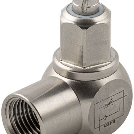 Régulateur de débit RS PRO 66070, Mâle 1/4", 1/4pouce ( Prix pour Paquet de 2 )