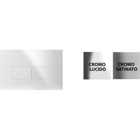 Placca per cassetta incasso pucci eco 2 pulsanti linea modello 2014 colore bianca