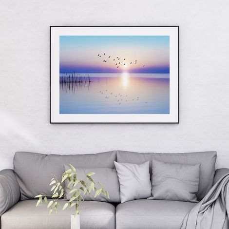 Affiche / Poster - Vue Mer - 50x70 cm - Bordure Noire et Blanche (1/5)