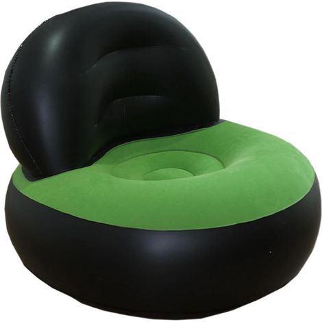Fauteuil de camping gonflable avec pompe à air, canapé gonflable portable (90 x 90 x 72 cm), canapé relax pliable et léger, idéal pour une utilisation intérieure et extérieure, en voyage, à la plage o (1/5)