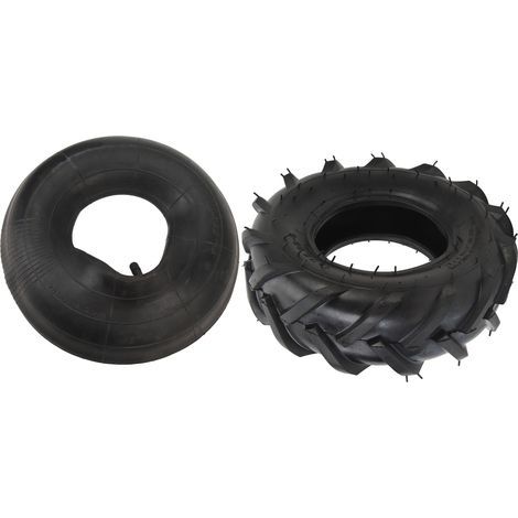 Pneu 13x5.00-6 avec chambre à air, caoutchouc renforcé, amortissement des chocs, bande de roulement adhérente, roue de rechange pour quad de jardin, UTV (1/5)