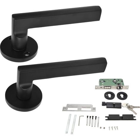 Toivize Serrure de porte silencieuse antibruit avec 2 clés, conception à roulements pour bureau et chambre (1/5)