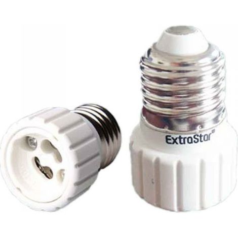 2 Pezzi Portalampade Adattatori Convertitore Lampada Attacco E27 a GU10