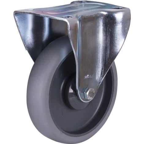 VARIOfit Bockrolle 125 x 32 mm grau (thermoplastisch) (1/3)