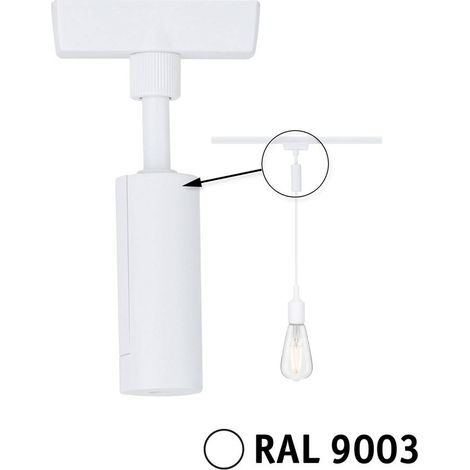 Adattatore pendolo URail universale max.50W 230V segnale in plastica bianco