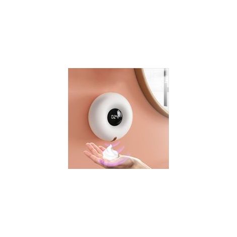 Distributeur de savon automatique USB, mousse, 300 ml, capteur infrarouge, blanc – (1/5)