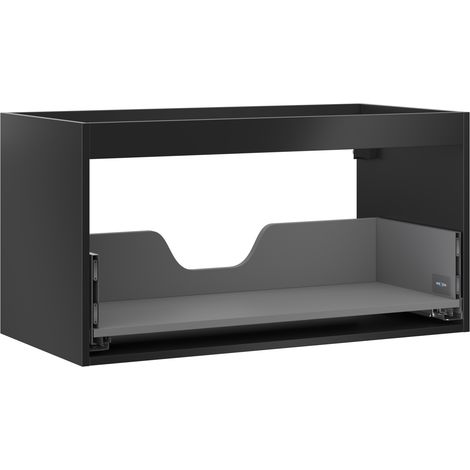 Mexen Box-A cuerpo del armario para lavabo 90 cm, 1 cajón, negro mate - 91AX0-0900-470-1-71 (1/4)
