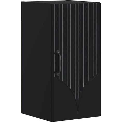 Badezimmer-Wandschrank HOORN Schwarz 30 x 31 x 59 cm vidaXL (1/5)