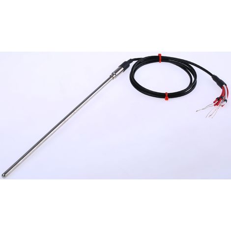 Capteur RTD PT100 RS PRO, Ø 6mm, L.250mm + 1m, +250°C max, Câble ( Prix pour 1 )